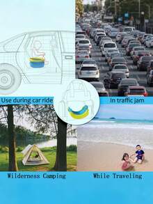 可折叠旅行马桶便盆，便携式车载便盆，香蕉形折叠马桶，儿童便携式马桶，幼儿如厕训练，适用于儿童、男孩、女孩、汽车，可折叠便携式马桶座，室内外均可轻松清洁