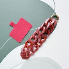 时尚亚克力鱼骨链手机挂绳，可拆卸双色链手机挂饰 - 彩色 - 查看 18