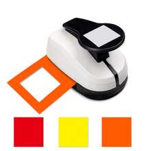 Paper Cutter Hole Punches Punchers Tool 0.7 Inch 18mm Square Holes Shapes Suitable For DIY Photo Paper Art Craft Scrapbooking School Students Fashion Daily Portable