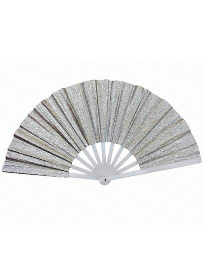 Leque Grande Faz Barulho Super Brilho Glitter Festa Show Decoração Carnaval