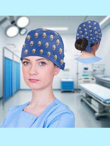 Personalized Scrub Cap, Custom Scrub Cap For Women Men Name Scrub Cap, Outdoor Sports Cycling Cold Protection Caps, Surgical Hat, Short Hair Cap, Sports Cap For Men & Women, Adjustable Printed Scrub Cap, Work Cap, Your Scrub Cap Gift For Veterinary Nurse,Suitable For Work Cap, Nurse Cap, Lightweight Cap For Men & Women, Outdoor Sports, Hiking, Cycling