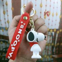 1 Piece Cross Border Space Snoopy Keychain Doll Bag Pendant Car Pendant Girl Heart Couple Car Keychain - Multicolor - View 5