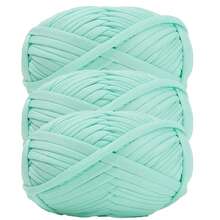 1/3pcs(100g/300g) Premium Polyester Crochet & Knitting Yarn, 30m/100g/Pc Length - Ideal For DIY Projects, T-Shirts, Slippers & Baskets,Fabric Strip Handmade Weaving Diy Bag, Toy, Shoe, Carpet, Organizing Basket Thread