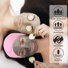3 chiếc băng đô chăm sóc da mặt SPA điều chỉnh được dành cho nữ, dùng khi tắm, trang điểm, thích hợp để rửa mặt, khăn mềm, có thể dùng làm phụ kiện tóc, băng đô chăm sóc da, làm đẹp, sản phẩm chăm sóc da, SPA, tự chăm sóc, dụng cụ chăm sóc da, chăm sóc da mặt, đồ dùng làm đẹp, da, sữa rửa mặt, chăm sóc da mặt - Nhiều màu - Xem 9