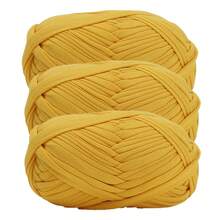 1/3pcs(100g/300g) Premium Polyester Crochet & Knitting Yarn, 30m/100g/Pc Length - Ideal For DIY Projects, T-Shirts, Slippers & Baskets,Fabric Strip Handmade Weaving Diy Bag, Toy, Shoe, Carpet, Organizing Basket Thread