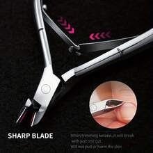 Callus Nippers, Professional Stainless Steel Callus Layer Cutter Corn Remover Tool For Fingernails And Toenails Pedicure Manicure - Multicolor - View 3