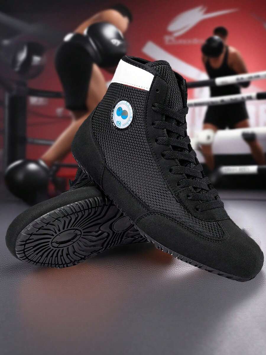 Atmungsaktive Boxschuhe, MMA Ringerhandschuhe, Outdoor-Sportschuhe für Herren & Damen