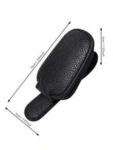 1pc Universal Car Sun Visor Glasses Clip, Made Of PVC, Car Glasses Holder, Interior Accessories, Glasses Storage Rack - Multicolor - View 3