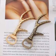 1pc Deer Antler Bottle Opener, Creative Barware, Home Beer Bottle Opener, Cocktail Wine Opener