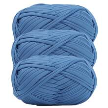 1/3pcs(100g/300g) Premium Polyester Crochet & Knitting Yarn, 30m/100g/Pc Length - Ideal For DIY Projects, T-Shirts, Slippers & Baskets,Fabric Strip Handmade Weaving Diy Bag, Toy, Shoe, Carpet, Organizing Basket Thread