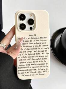 The English Version Of Psalm 23 In The Bible Phone Case Suitable For 17,16, 15, 14, 13, 12,PRO MAX, As Well As, PLUS, - 彩色 - 查看 1