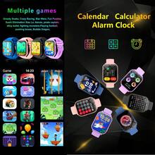 2025 New Children's Smart Watch, Children's Game Watch, 18 Fun Games, 1.83 Inch Touch Screen, Ultra Low Power Chip, Step Counter, Taking Photos, Flashlight, , Alarm Reminder, Camera, Album, , Calendar, Step Counting, Countdown, Calculator, Stopwatch, Flashlight Light,