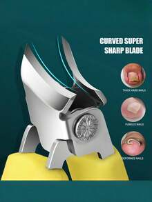 Nowy, duży obcinacz do paznokci ze skośną końcówką i rowkiem, przenośny obcinacz do paznokci ze stali nierdzewnej, szczypce jednorazowego użytku, kształt orlego dzioba do użytku domowego, duże narzędzia do paznokci, odpowiednie do grubych i twardych paznokci, przycinanie paznokci u rąk i nóg, szczególnie dla mężczyzn i osób starszych, powrót do szkoły