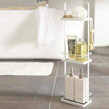 1 pièce Étagère de rangement sur pied simple pour salle de bain/salon, étagère de rangement multi-couches anti-poussière