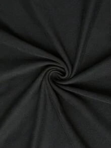 Men's Autumn Letter Print Crew Neck Long Sleeve Casual T-Shirt Graphic Tee - 黑色 - 查看 6