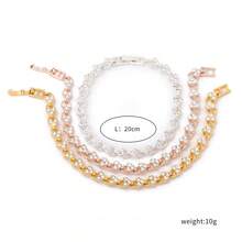 Internet Celebrity Best - Seller! Gold & Silver - Tone Roman Numeral Heart Bracelet For Women, Vintage Chic Hand Jewelry