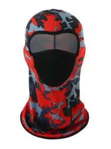 Balaclava UV Protection Fishing Cycling Mask Full Face Helmet Outdoor Sports - 紅色 - 查看 1