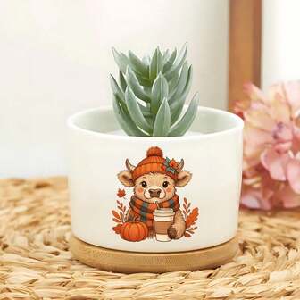 Garden Vase Fall Gift - Decorative Planters For Plant Lovers: Indoor & Outdoor Ceramic Planters, Succulent Pots, And Plant Stands - Ideal For Living Room Decor, Balcony Accents, And Garden Enhancements - Great For Birthdays, Anniversaries, And Christmas