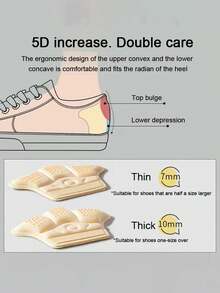2-8Pcs Heel Stickers Heel Protectors Sneaker Shrinking Size Insoles Anti-Wear Feet Shoe Pads Adjust Size High Heel Cushion Inserts