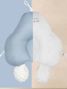 Almohada multifuncional para bebé: funciones antivuelco, lactancia y barriga, tejido de malla de aire 3D, transpirable. Grosor ajustable, fácil de cuidar. - Blanco - Ver 7