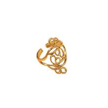 New 18K Stainless Steel Fashion Ring, The Opening Design Can Be Adjusted In Size - 10 - View 4