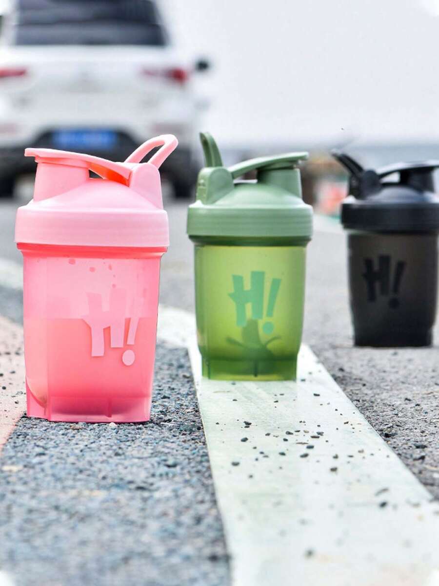 1pc Sports Water Bottle, Outdoor Fitness Creative Cup, Fashionable Drinking Bottle, Ideal Gift For Valentine's Day, Birthday, Gym, School - Multicolor - View 1
