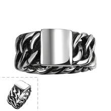 1pc Fashionable Titanium Steel Chain Style Ring, Unisex Stainless Steel Ring, Suitable Gift For Boyfriend, Friend, Couples, Couple - Ring - View 10