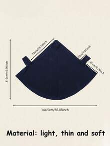 1件装女士纯色蕾丝边双面头巾，休闲柔软穆斯林祈祷头巾，头套披肩长袍多功能防晒围巾 - 彩色 - 查看 4