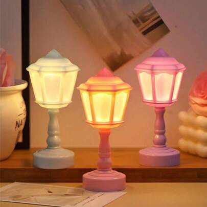 Retro European Style Mini Lamp - Eye-Caring Battery Powered Desk Lamp, Mother's Day Gift, Desktop Decor Ambient Light, Suitable For Bedroom, Room, Wedding, Home Decor
