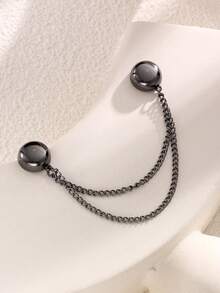 1 件/4 件优雅裤子和袖子磁性按扣，可调节袖口和窗帘夹，金属下摆夹用于改变衣服长度，可拆卸和可调节，无需钉子或缝纫