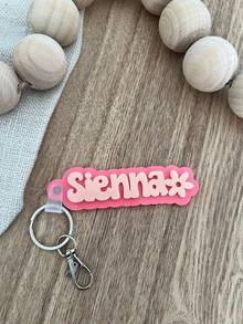 1pc Personalized Name Acrylic Keychain, Cute Accessory, Multi-Color, Gift For Friends,Christmas Gift Supplies