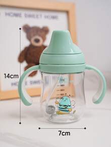 1pc Kids Tritan Duck Beak Water Bottle With Handle