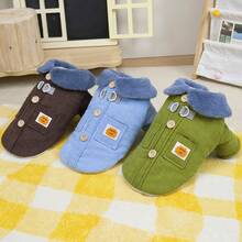 25件灯芯绒棉衣 狗狗衣服 猫咪保暖衣服 宠物四脚棉衣 加厚防风保暖衣服 小动物装 休闲牵引带扣 秋冬加厚雪地装 小型犬衣服 动物用品 新款狗狗衣服 四脚加厚雪地装 英伦风休闲装 狗狗针织衫 动物牛仔装