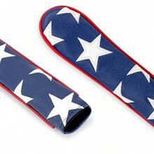 Vibrant Star Directional Alignment Stick Cover - Protective Golf Club Head Protector For Enthusiasts & Daily Practice Players | Perfect For On-Course & Training Sessions - Blue - View 3