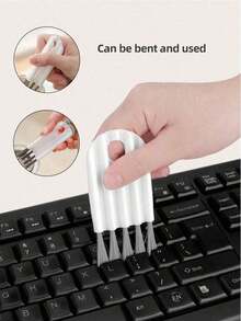 2pcs Lid Brush Keyboard Crevice Brush Curl Lid Brush Air Cushion Comb Clean The Lid Groove Crevices Multi-Purpose Brush,Kitchen,Bathroom,Home,Household Suppliers - Multicolor - View 2