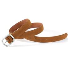 1 pieza Cinturón de mujer vintage de terciopelo sintético y PU, con hebilla de pasador, para decoración de pantalones y ropa, adecuado para Halloween y uso diario