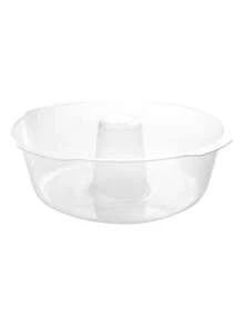 Super Forma De Bolo/pudim P/ Microondas 1,65 L Cor Transparente - Multicolorido - Visão 2