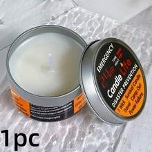 1pc/2pcs/4pcs/6pcs Outdoor Camping Survival Emergency Candles, 24-Hour Burn Time, Smokeless, Vegetable Soy Wax, Suitable For Power Outage, Camping, Earthquake, Disaster Relief, Birthday Party - Multicolor - View 9