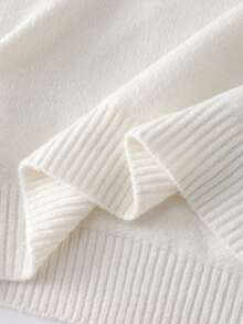 Damski swobodny sweter z dzianiny i długa spódnica, sweter z wysokim kołnierzem i długa spódnica w jednym kolorze, jesień/zima