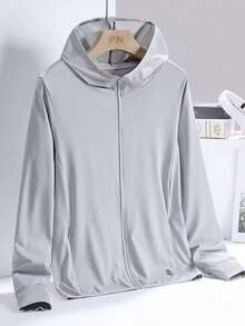 Lightweight Full Zip Jacket UPF 50+ Hood For Hiking Fishing And Outdoors - Purple - View 3