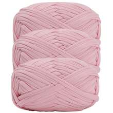 1/3pcs(100g/300g) Premium Polyester Crochet & Knitting Yarn, 30m/100g/Pc Length - Ideal For DIY Projects, T-Shirts, Slippers & Baskets,Fabric Strip Handmade Weaving Diy Bag, Toy, Shoe, Carpet, Organizing Basket Thread