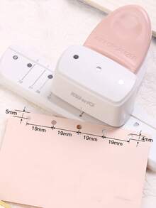 3-Hole Punch, Suitable For A5, A6, A7 Size, 8-Page Capacity, Applicable For Daily Planners, Scrapbooks, Adjustable Hole Puncher - Multicolor - View 15