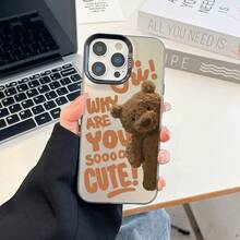 Süßes Bären-Design, zweifarbiges Acryl-Hartschalen, stoßfestes und rutschfestes Schutz-Handyhülle für iPhone X/ XR/ 7/ 7Plus/ 8/ 11Pro/ 11ProMax/ 12/ 12Pro/ 13/ 13Pro/ 14/ 14pro/ 14Plus/ 14ProMax/ 15/ 15Pro/ 15Plus/ 16Pro/ 16E