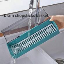 Kitchen Fashion Storage Tableware Chopstick Box With Lid  Dustproof Drainage - Multicolor - View 3