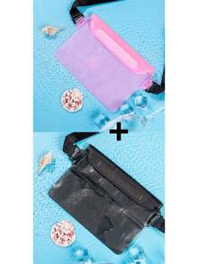 1/2 件 PVC 防水腰包沙滩包,大容量防水手机袋,夏季户外运动防水包,三重密封防水腰包斜挎包防水袋,户外运动沙滩手机保护袋 - 彩色 - 查看 25