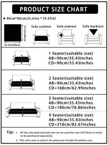1pc Christmas-Themed Versatile Chenille Sofa Cushion, Pet-Friendly Anti-Dirty Anti-Slip Sofa Cover With Christmas Tree Design, Scratch-Resistant Sofa Protector For L-Shaped Combination Sofa And 1/2/3/4 Seater Sofa (Sold Individually) - Red - View 2