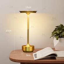 مصباح نوردي قابل للشحن لاسلكي بلمس معدني، مصباح مكتب قابل للتعتيم، إضاءة ليد سريعة الشحن عبر USB، 3 درجات حرارة لون، مصباح سرير، مصباح حماية للعين، مناسب لمصباح الدراسة، ديكور المنزل، إضاءة غرفة الأطفال ليلاً، ديكور عيد الميلاد، إضاءة غرفة المعيشة