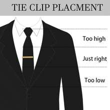 HAWSON Clip de corbata de 2 pulgadas para hombre en 1 pieza/3 piezas/4 piezas, clip de barra de corbata para corbata de corbata para hombre, clip de corbata para el trabajo, Metal, no conocido - 1 - Ver 5