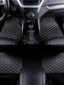 Easypie Selection 2 件/4 件通用防水汽车脚垫套装，适用于前后座，汽车地毯配件内饰 - 四件套 - 查看 1