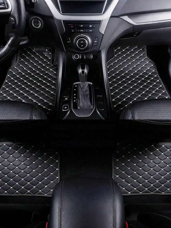 Easypie Selection 2 pezzi/4 pezzi Set universale di tappetini auto impermeabili per anteriore e posteriore, accessori per tappeti auto, decorazione per interni